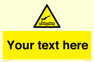 Custom Warning diving area